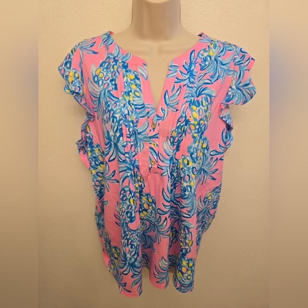 NWT Lilly Pulitzer Golda Ladies Blouse
